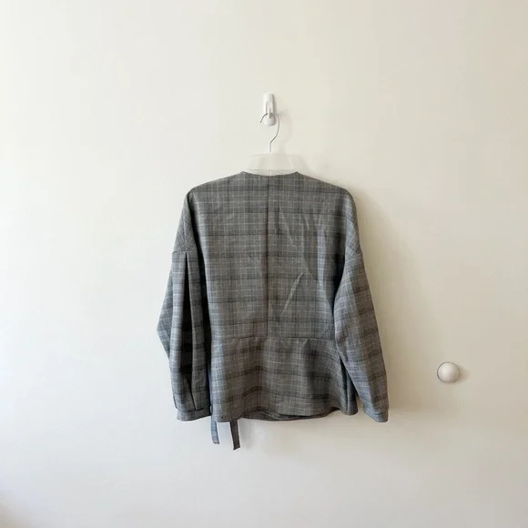 Zara grey tie top - Picture 4 of 5